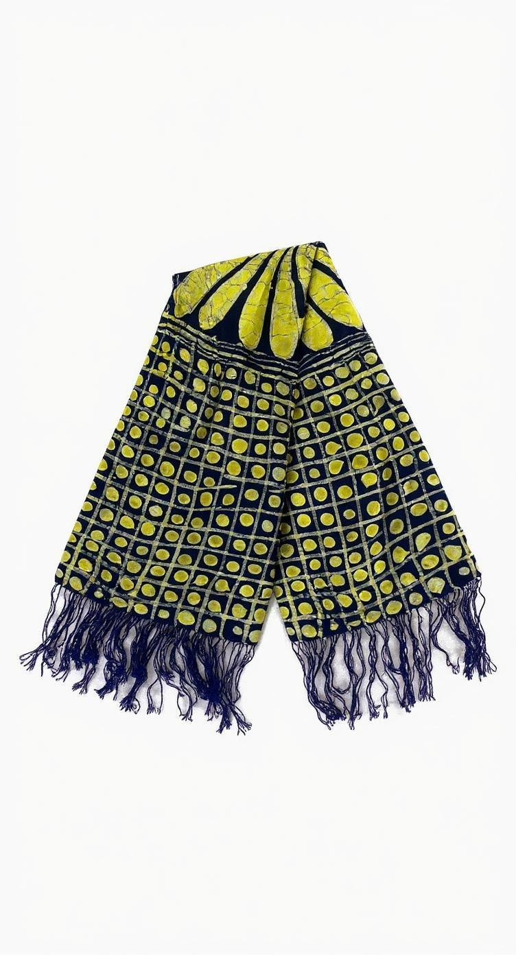 Golden Dusk Batik Scarf