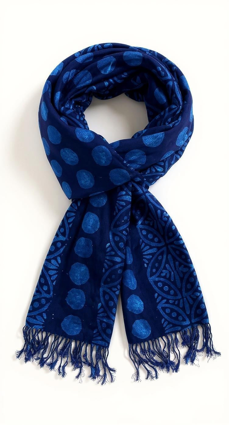 Sapphire Sands Batik Scarf