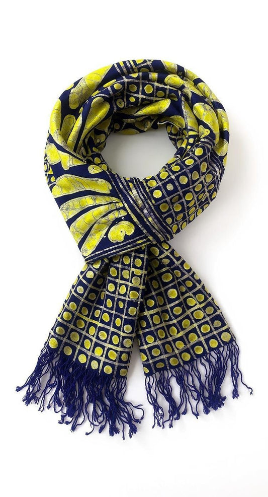 Golden Dusk  Batik Scarf